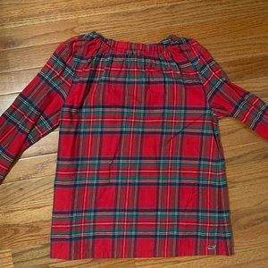 Vineyard Vines Holiday Plaid Blouse. Girls Youth XL.  Never Worn!  Pretty!